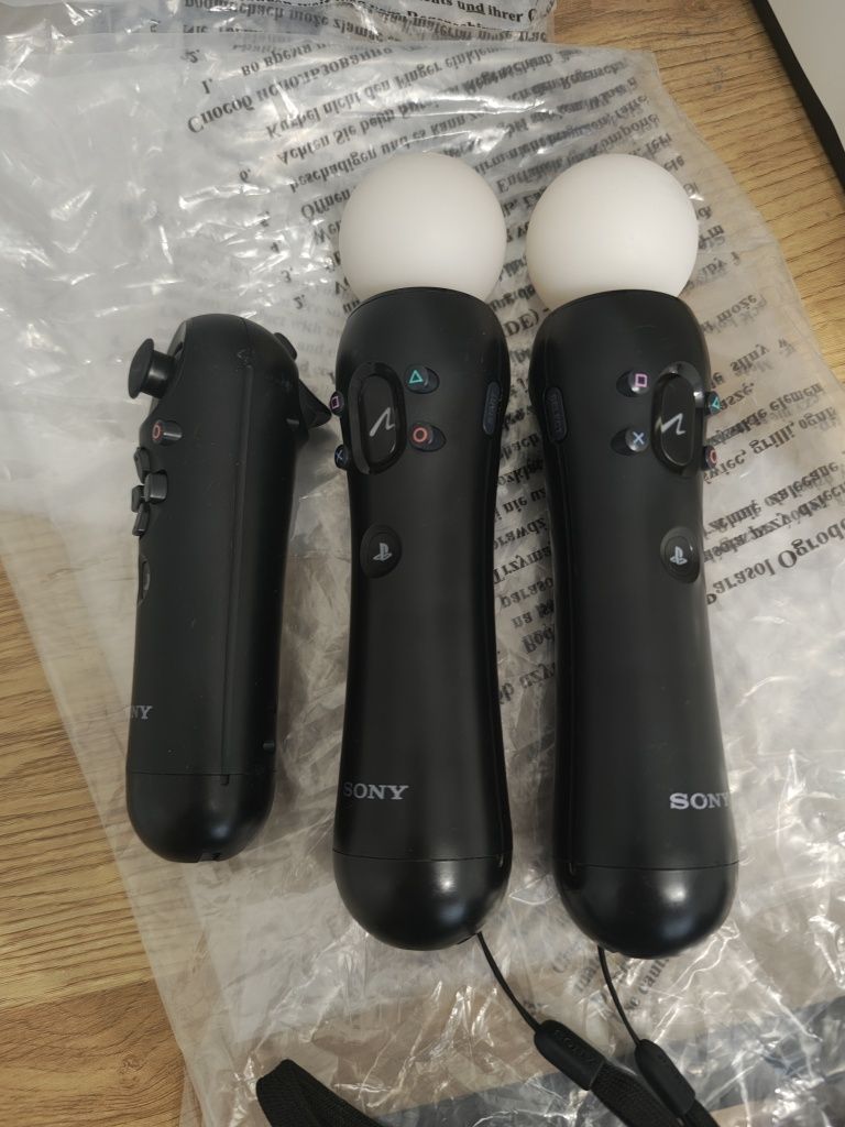 Kontrolery Playstation3 PS Move VR PS Navigation i dwie kamery Eye