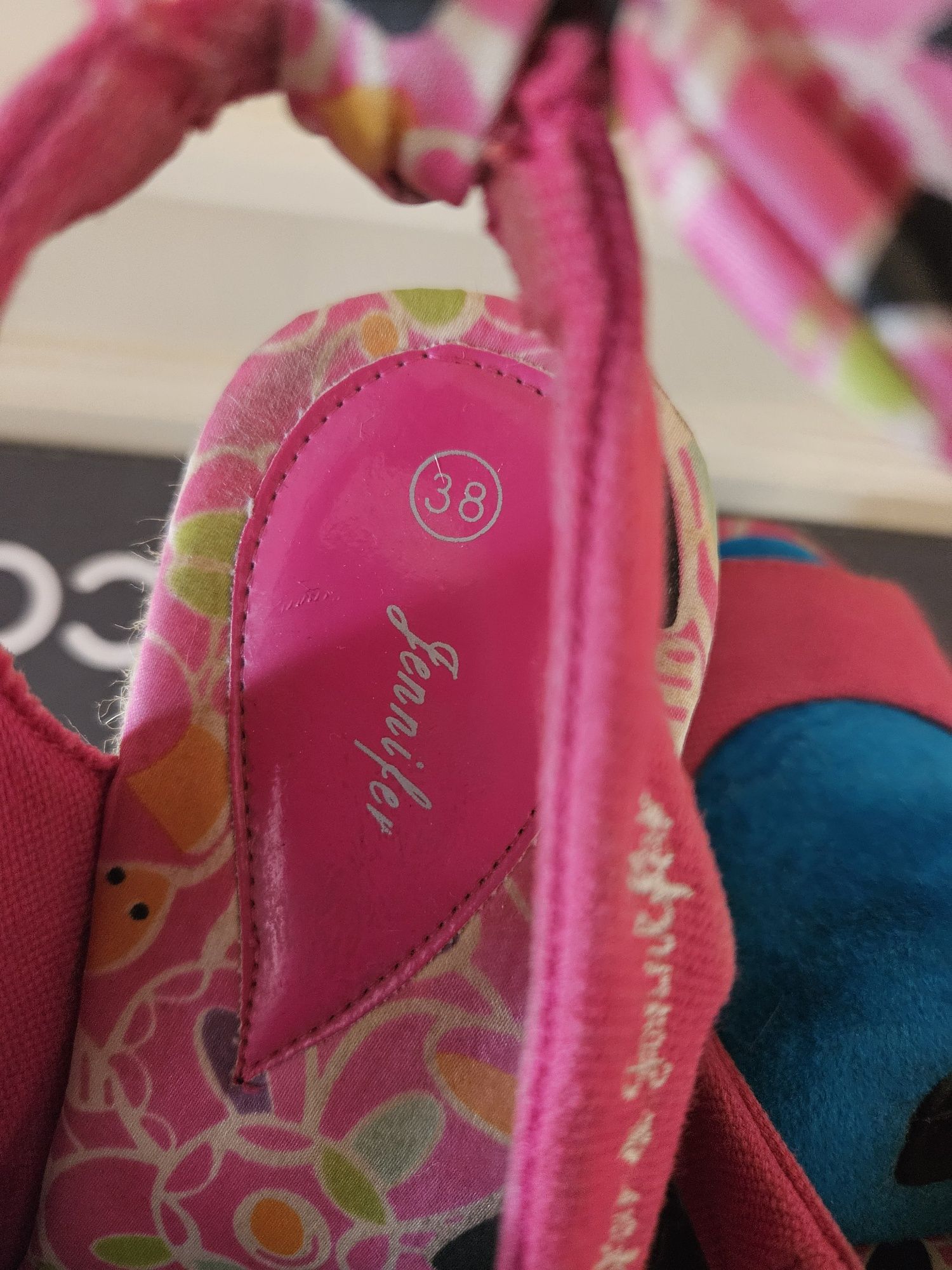 Letnie buty/espadryle na koturnie r 38