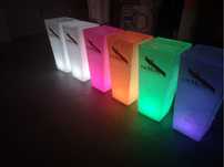 Vasos com ilukonacao rgb