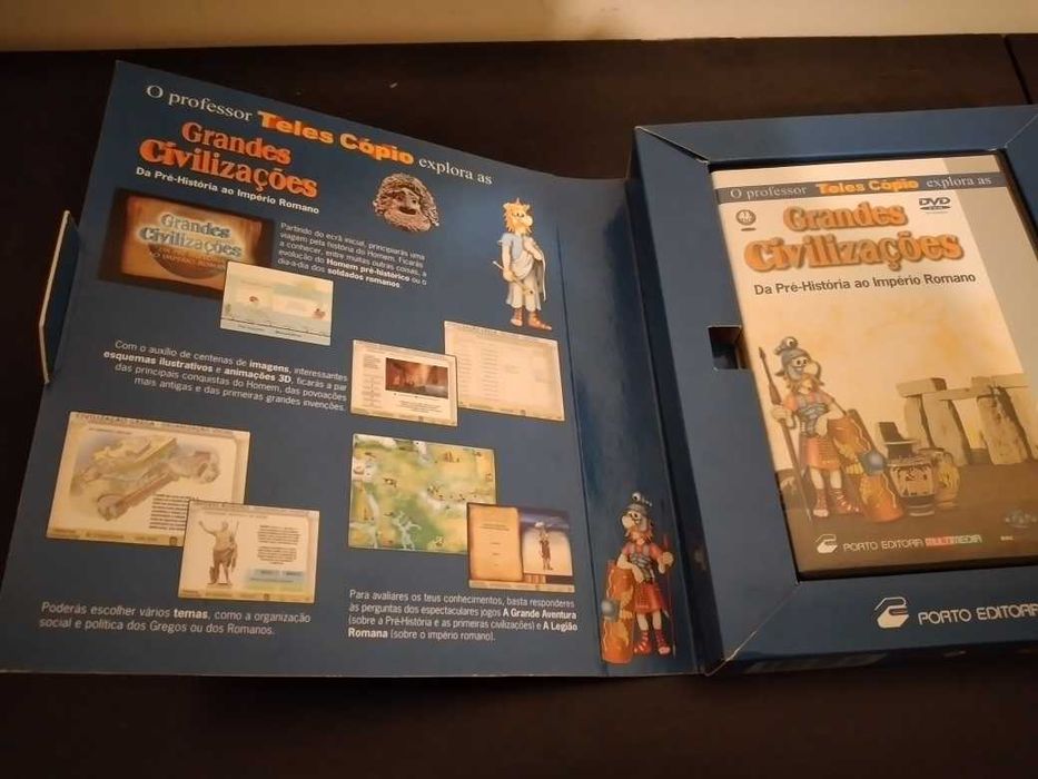 Grandes Civilizações, da Pré-História ao Império Romano, dvd - Porto