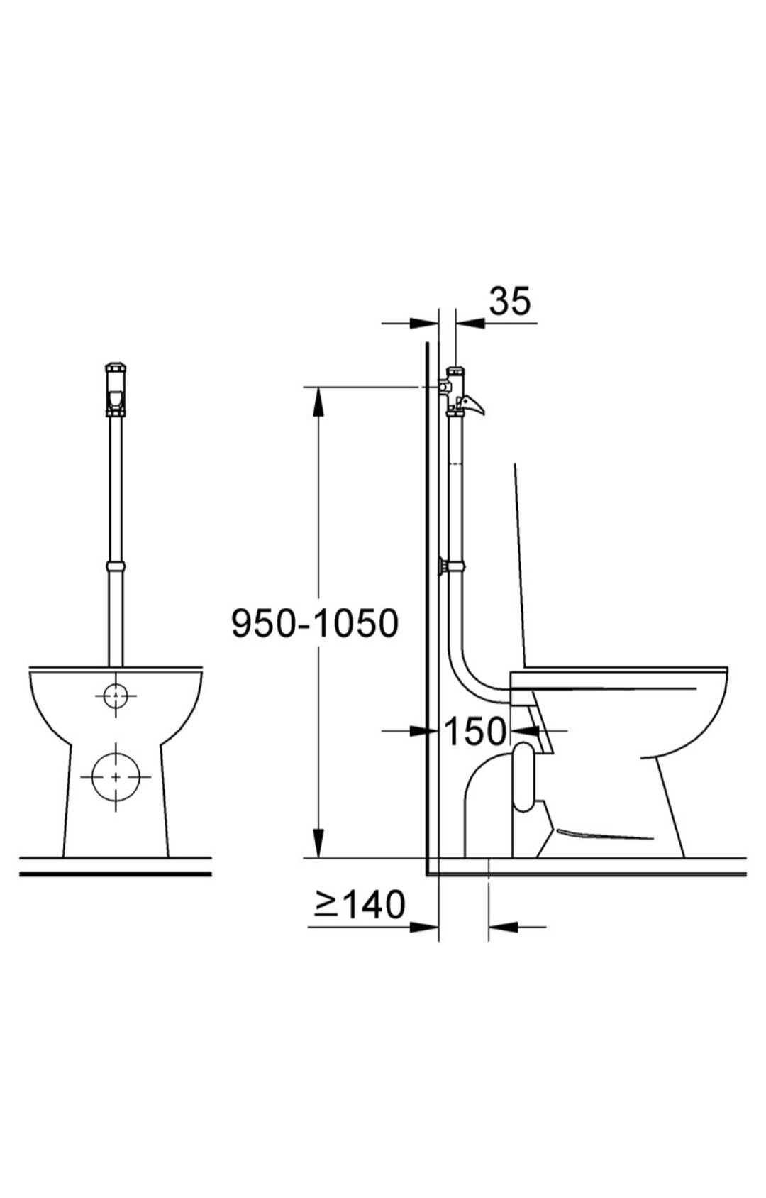 Повноавтоматичний змивний пристрій для унітазу Grohe 37141000