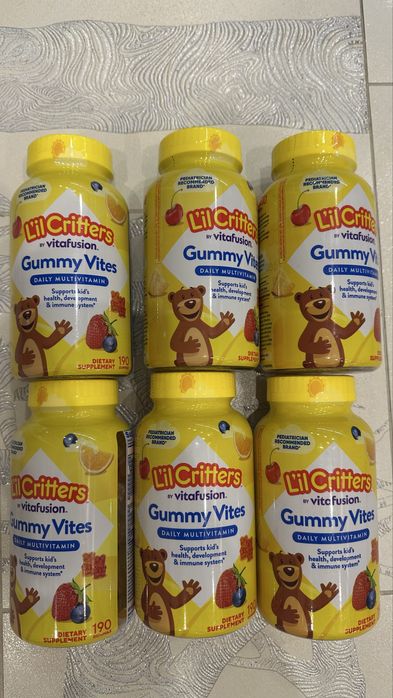 Lil critters дитячі вітаміни мультивітаміни 70 та 190 шт.