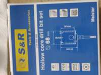 Conjunto broca craniana de 68m SDS PLUSm mais extensão de 110mm S&R