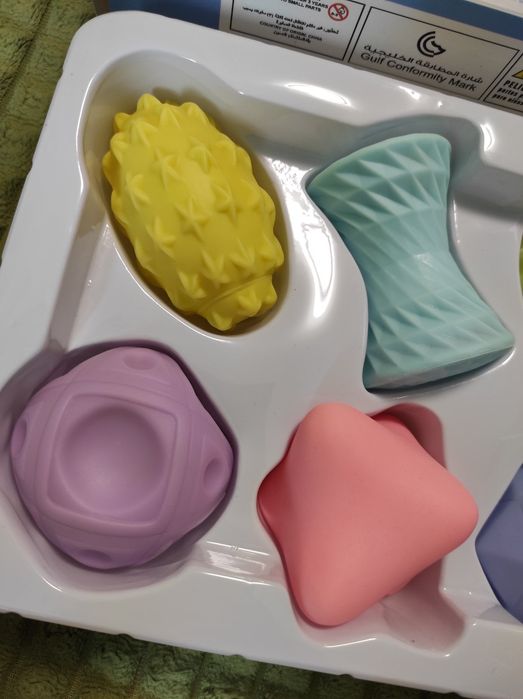 Набір тактильних іграшок сенсорні м'ячики для масажу купання