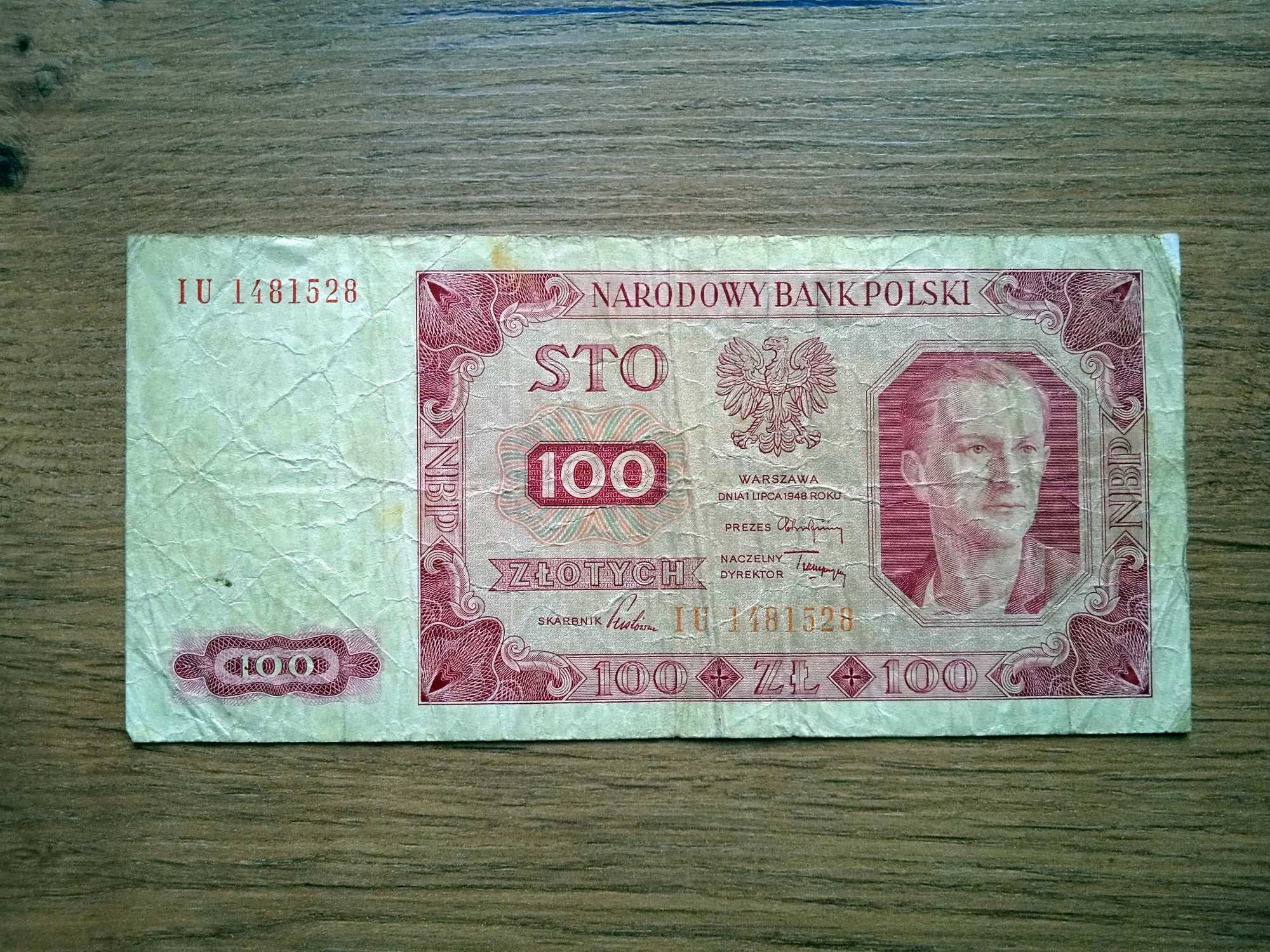 100  złotych  IU  1948