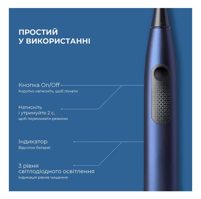 Зубна щітка електрична Oclean F1 два кольори