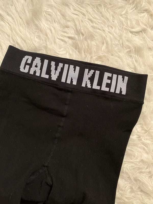 Czarne leginsy getry legginsy calvin klein rozmiar m z napisem