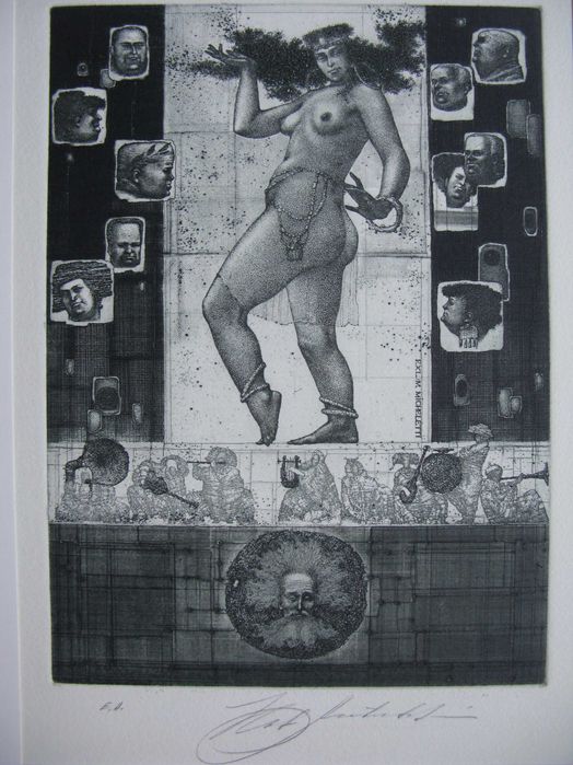 5) Антюхін Костянтин Київ Україна гравюра графіка мецотінто еротика ню