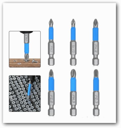 Набор бит Phillips PH1/PH2/PH3/PZ1/PZ2/PZ3