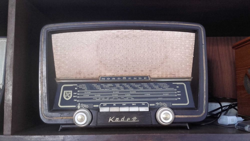 rádio antigo nordmende kadett de 1957