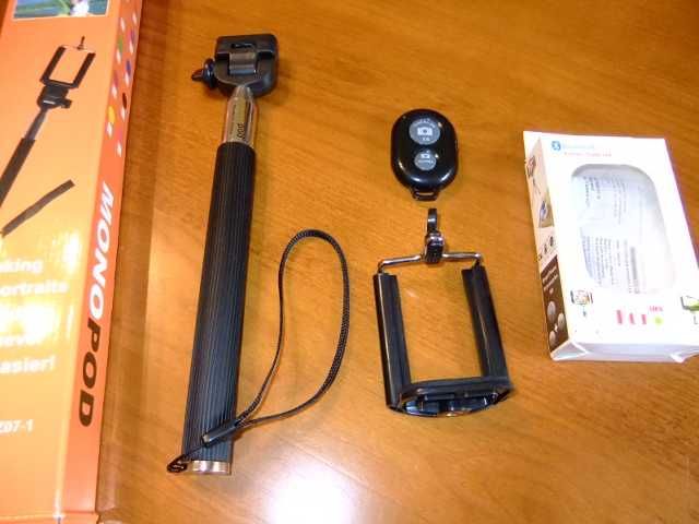 Kit selfies Preto Monopod Monope SelfieStick