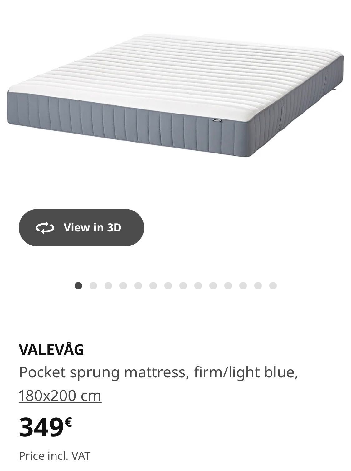 uma estrutura de cama e um colchão