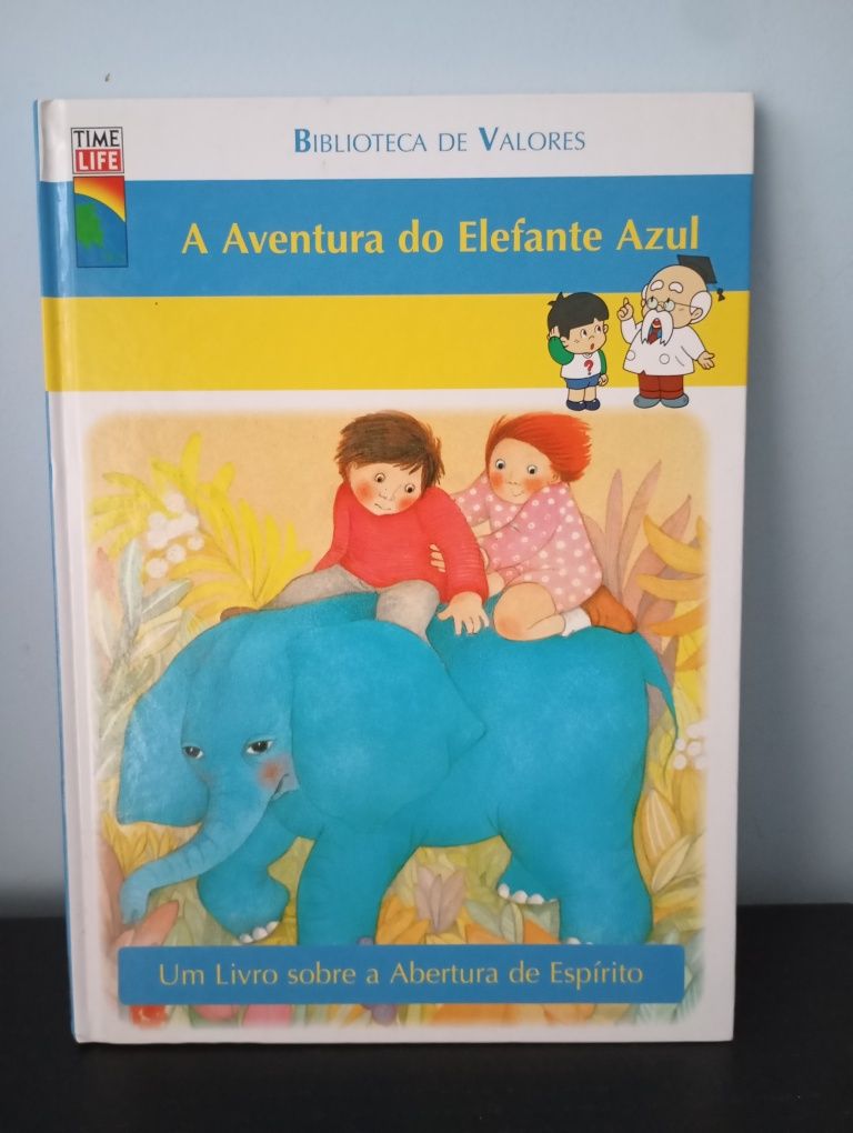Livro "A aventura do elefante azul"