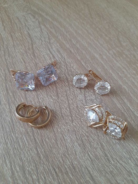 Сережки xuping за 4 пари 200 грн