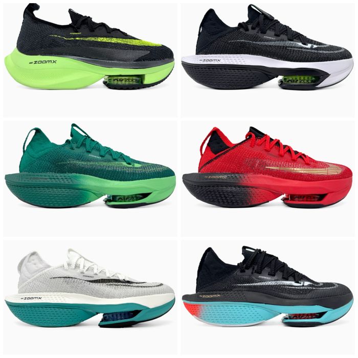 р36-45 Кросівки Nike Air Zoom Alphafly 2 Black Red White Green