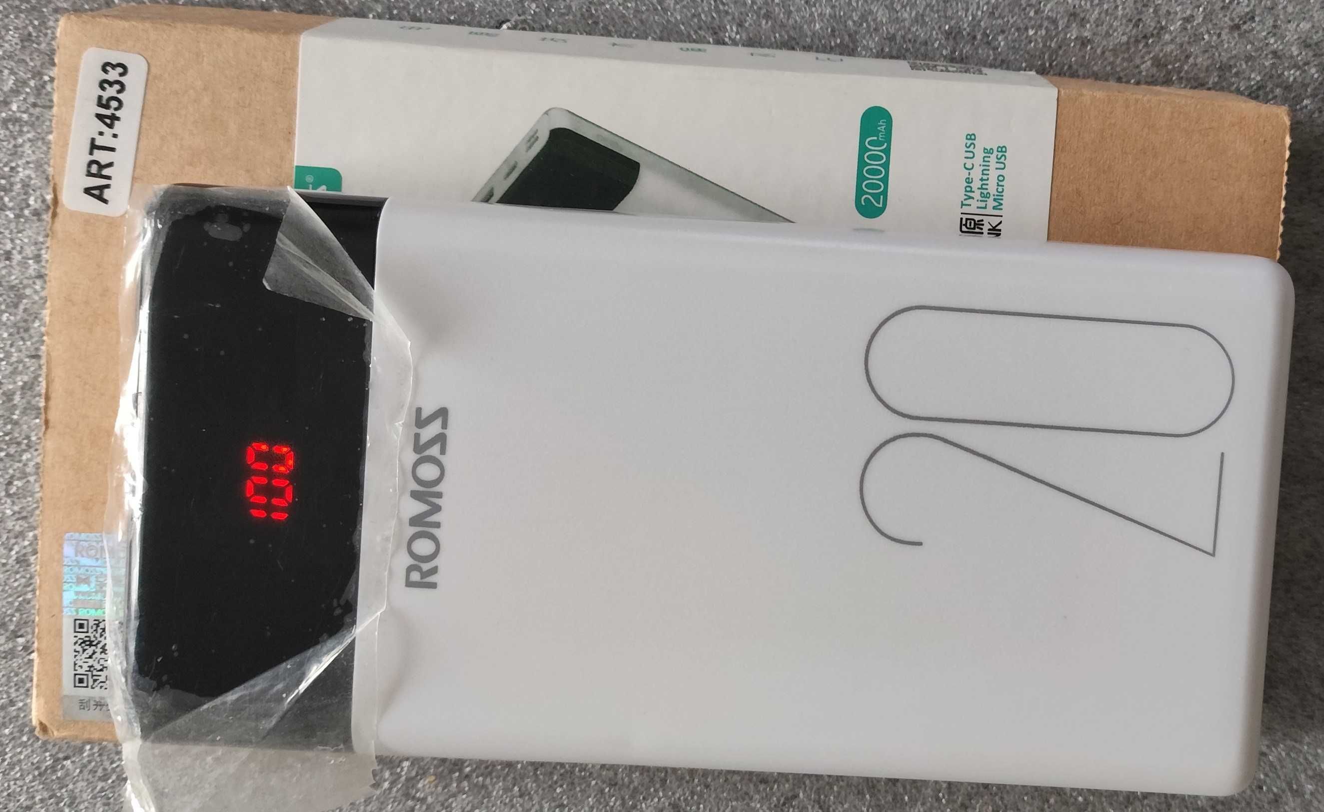 Новий павербанк Romoss LT20 на 20000mAh.