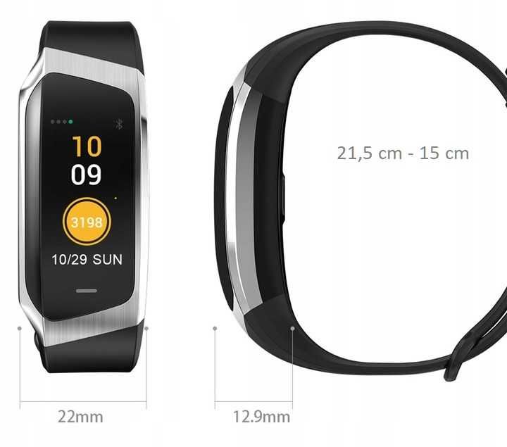 Zegarek damski SMARTBAND Opaska Sportowa SMARTWATCH Pulsometr SMS