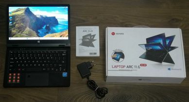 Laptop Techbite Arc 11.6 FHD 4GB/64GB Windows 11 Pro 100% OK zestaw