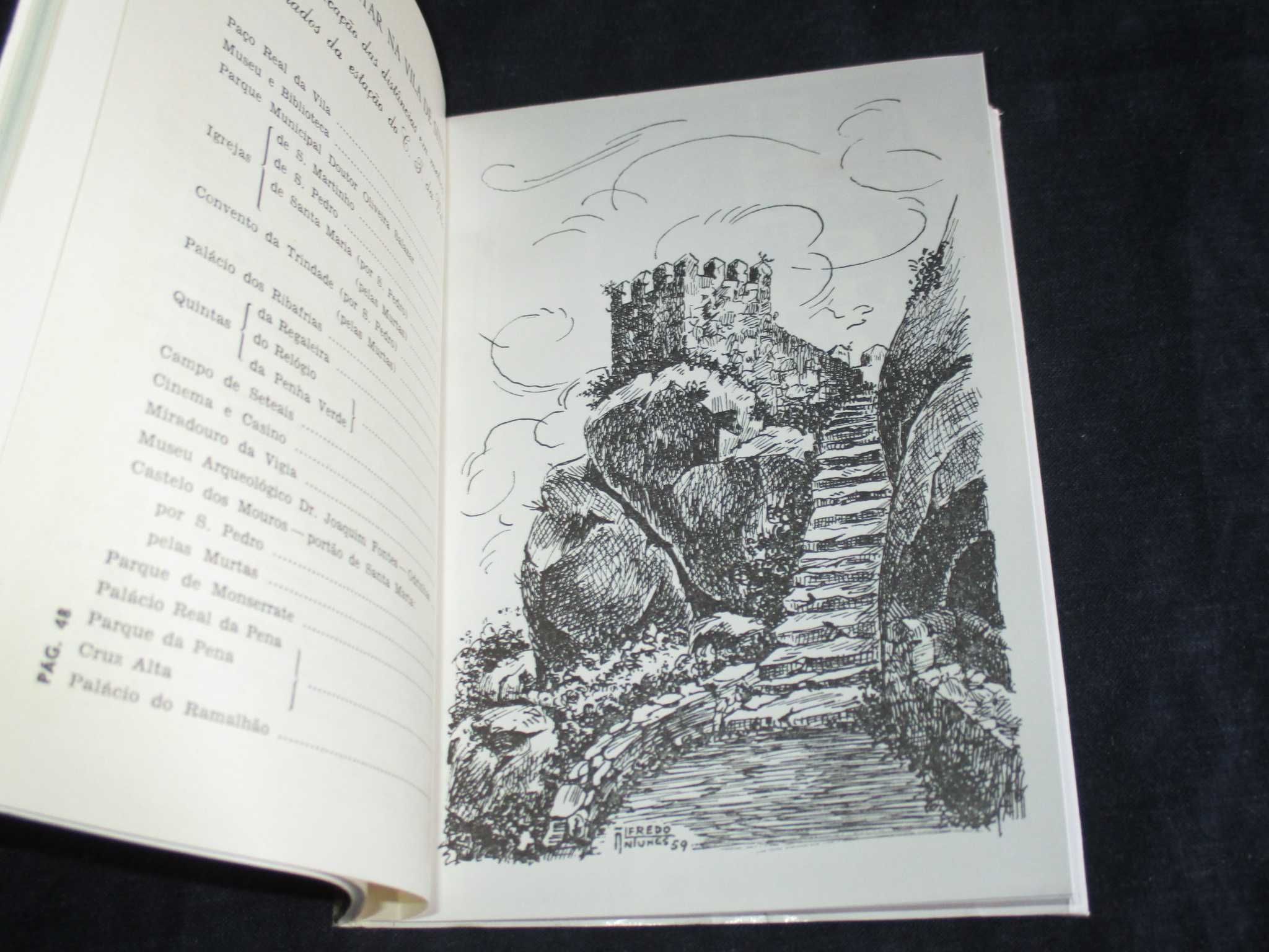 Livro Roteiro da Vila de Sintra 1960 com postais