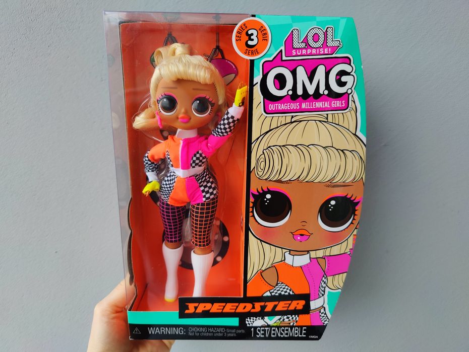 Nowa Lalka L.O.L LOL Surprise O.M.G. Speedster seria 3 duża laleczka