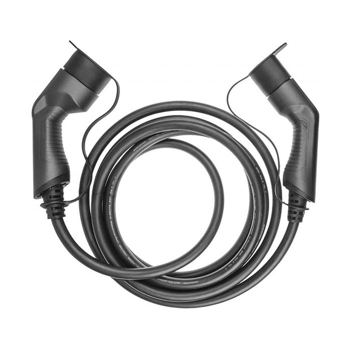 Cabo Carregamento Mennekes Tipo 1 ou Tipo 2 de 32A- Carros Elétricos/H