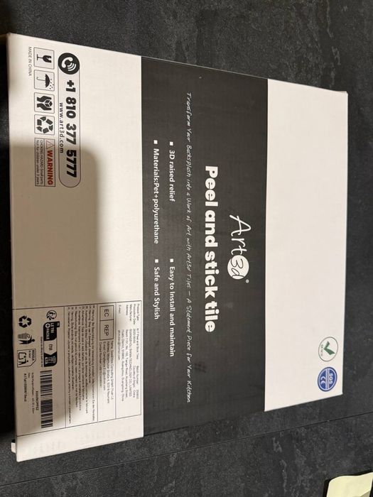 3d Панелі 3д наклейки на стіну біла цегла