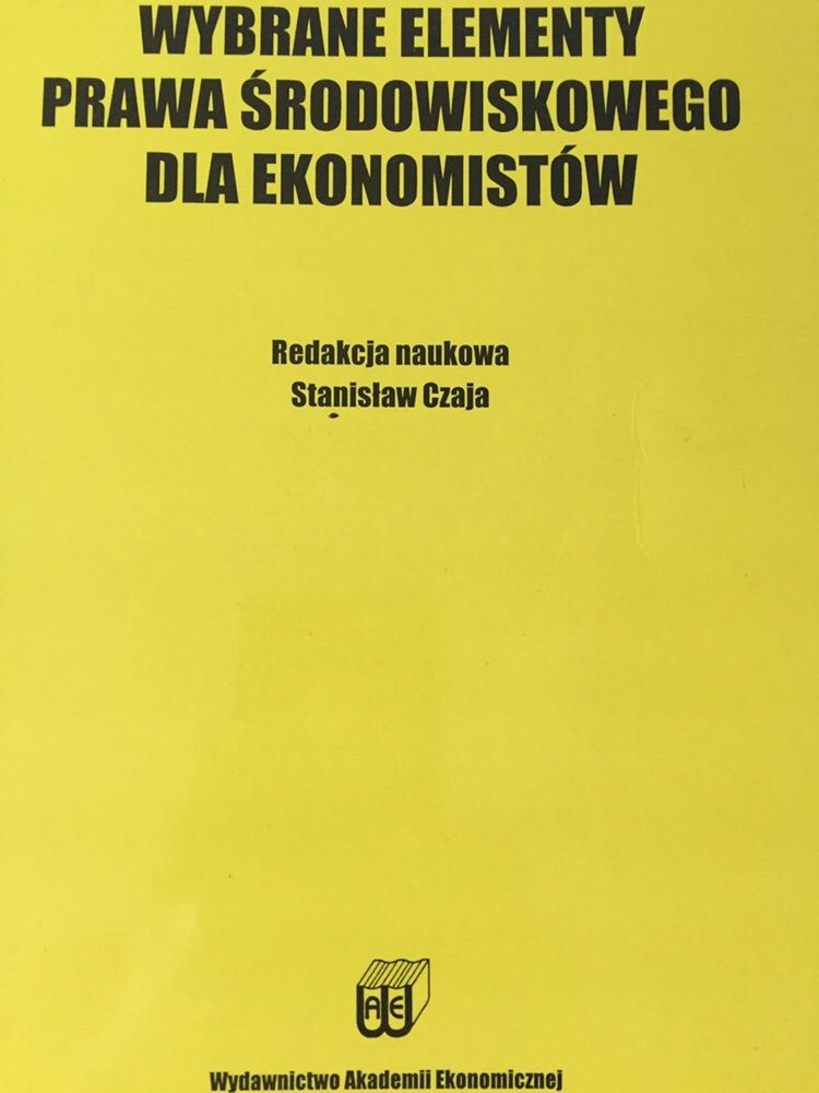 Książka podręcznik” prawo środowiskowe” „Zarządzanie firmą”