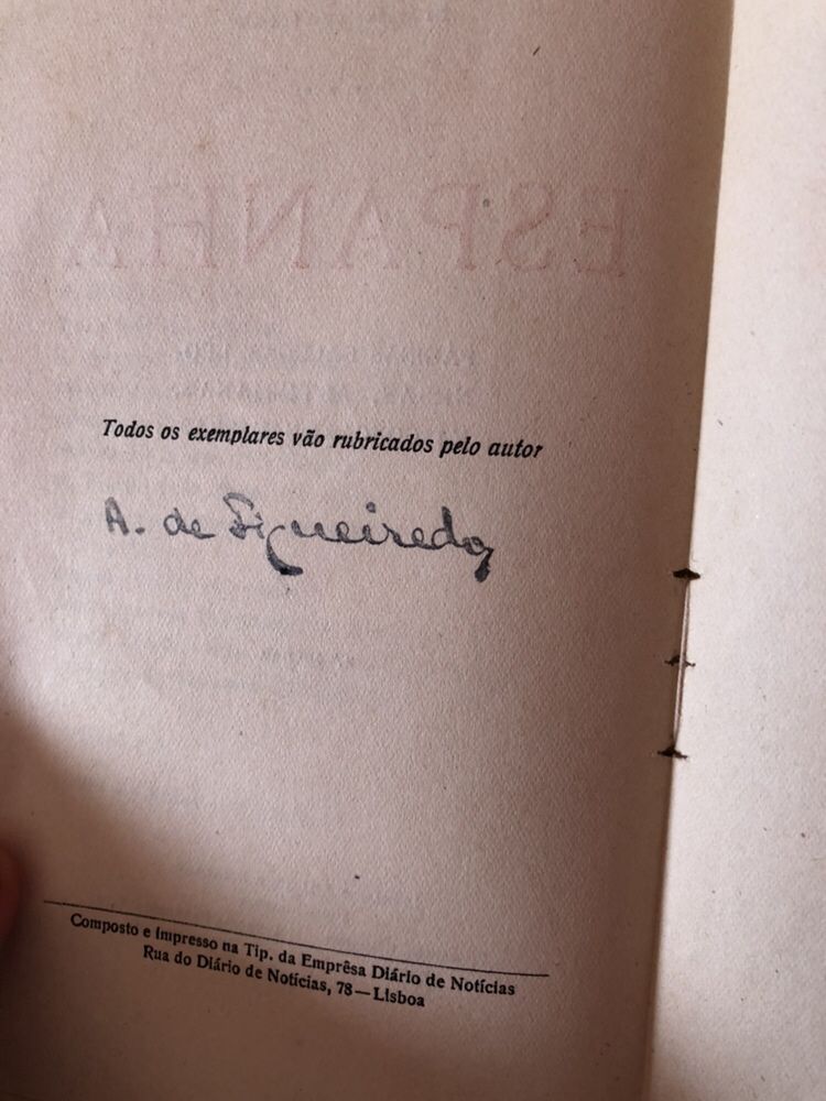 1923 ESPANHA | Antero de Figueiredo (2a edição) Portes Gratuitos