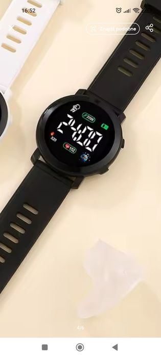 Zegarek męski czarny elektroniczny