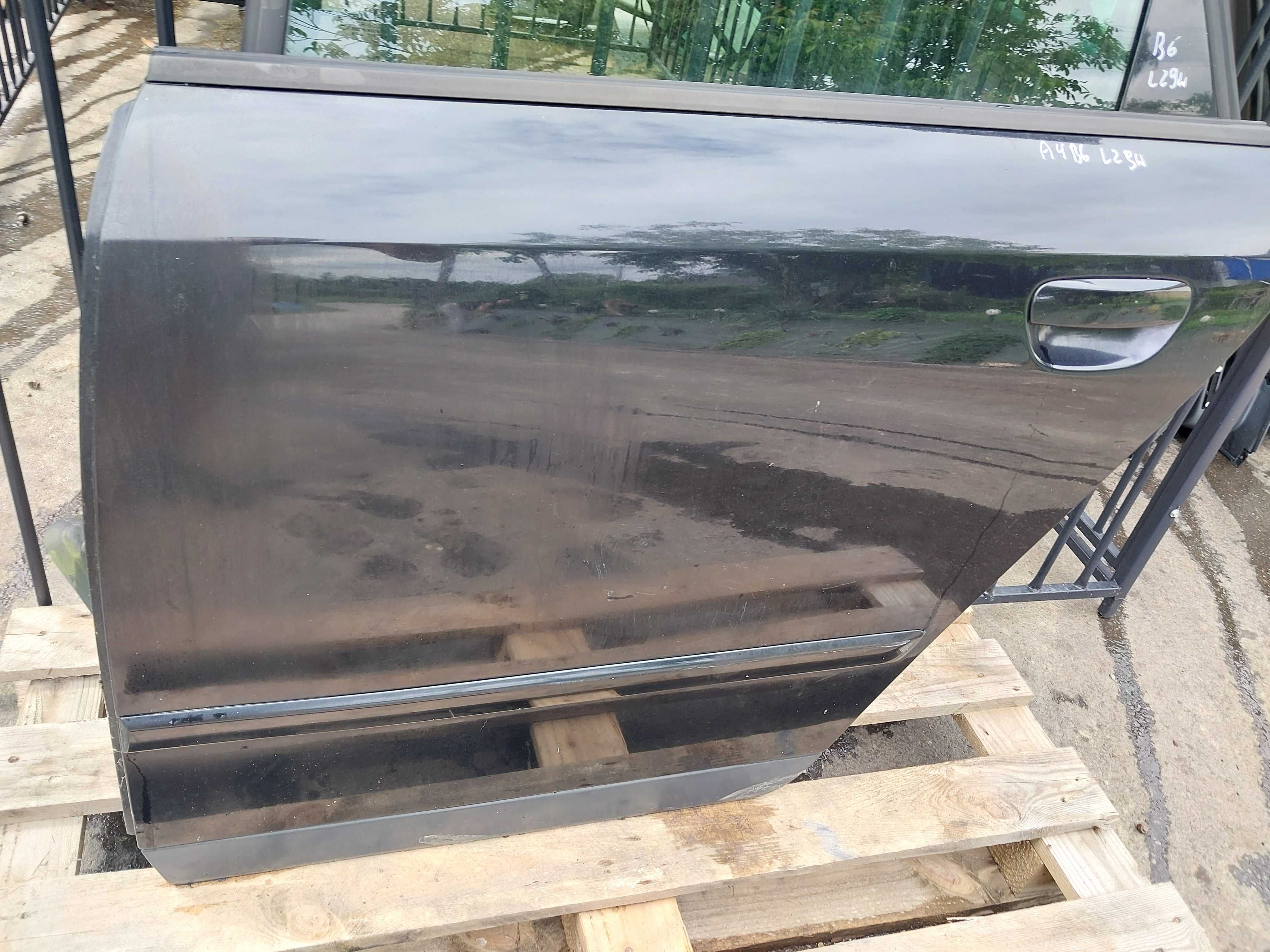 Drzwi Lewy Tył Lewe Tylne Audi a4 b6 LZ9W Kompletne BEZ RDZY Wysyłka