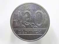 Stare monety. Moneta 100 złotych 1990 r