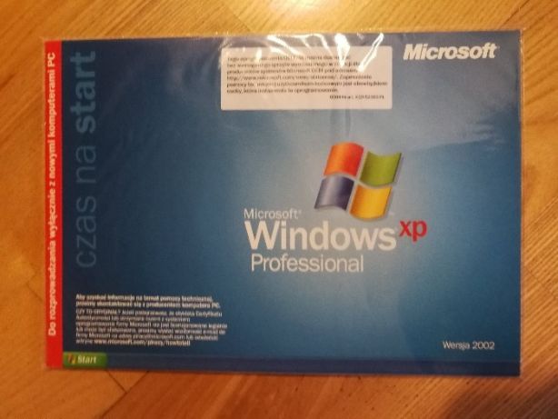 Windows XP Professional PL wersja OEM nośnik + licencja do naklejenia