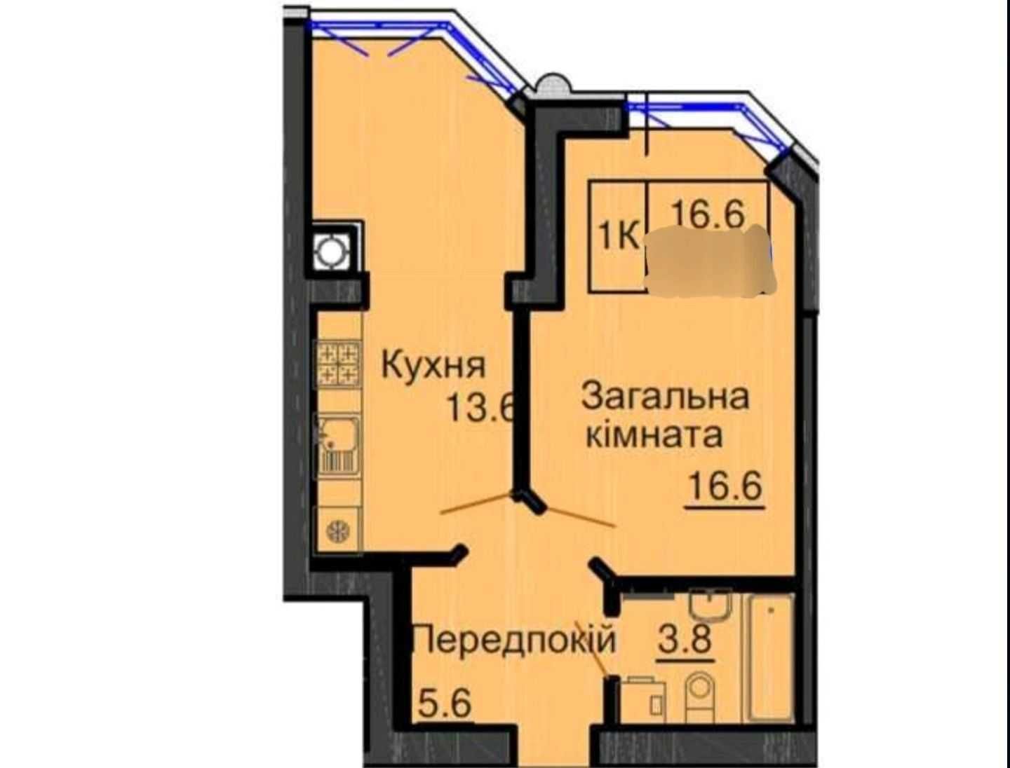 Продам 1-кімнатну квартиру ЖК Софія Резіденс