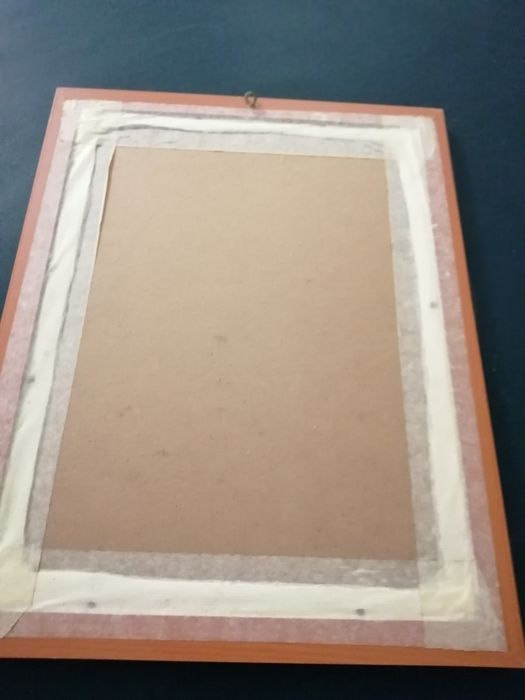 Quadro bordado em ponto cruz