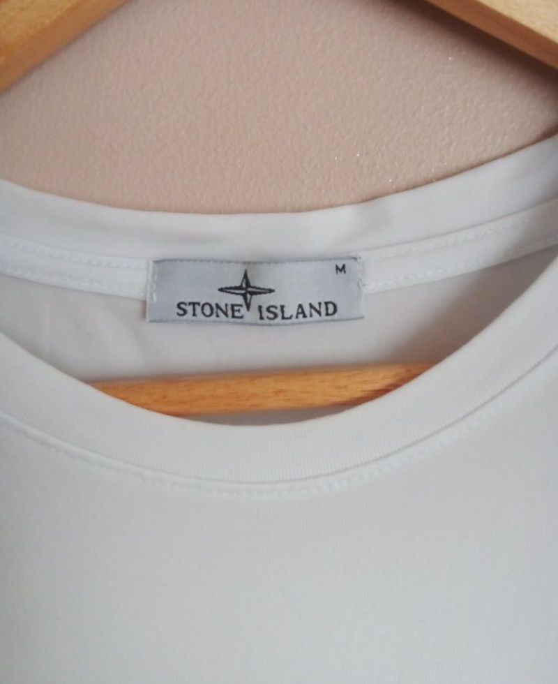 Biała koszulka Stone Island