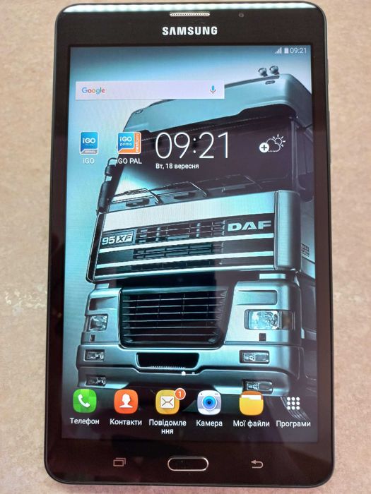 Потужна вантажна GPS навігація TIR / ADR Samsung 7". 4G. Карти 2025р!