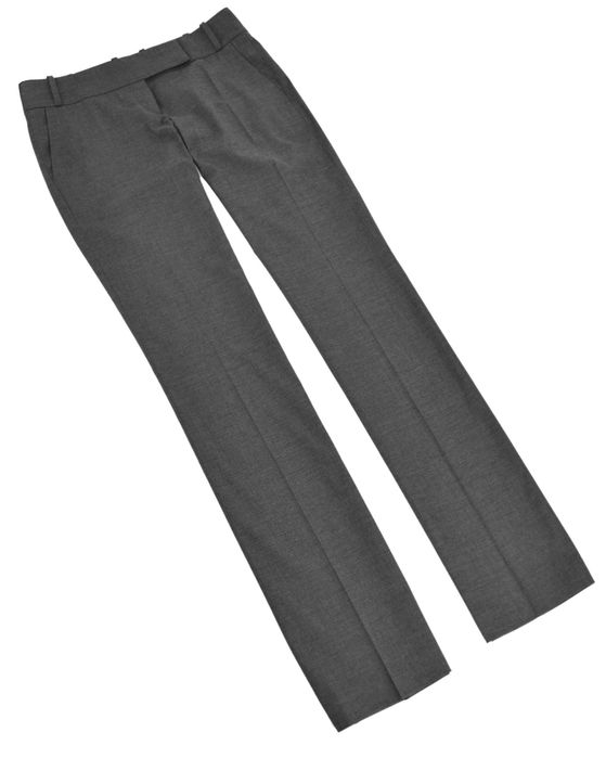 HUGO BOSS spodnie damskie eleganckie szare proste długie wizytowe 36