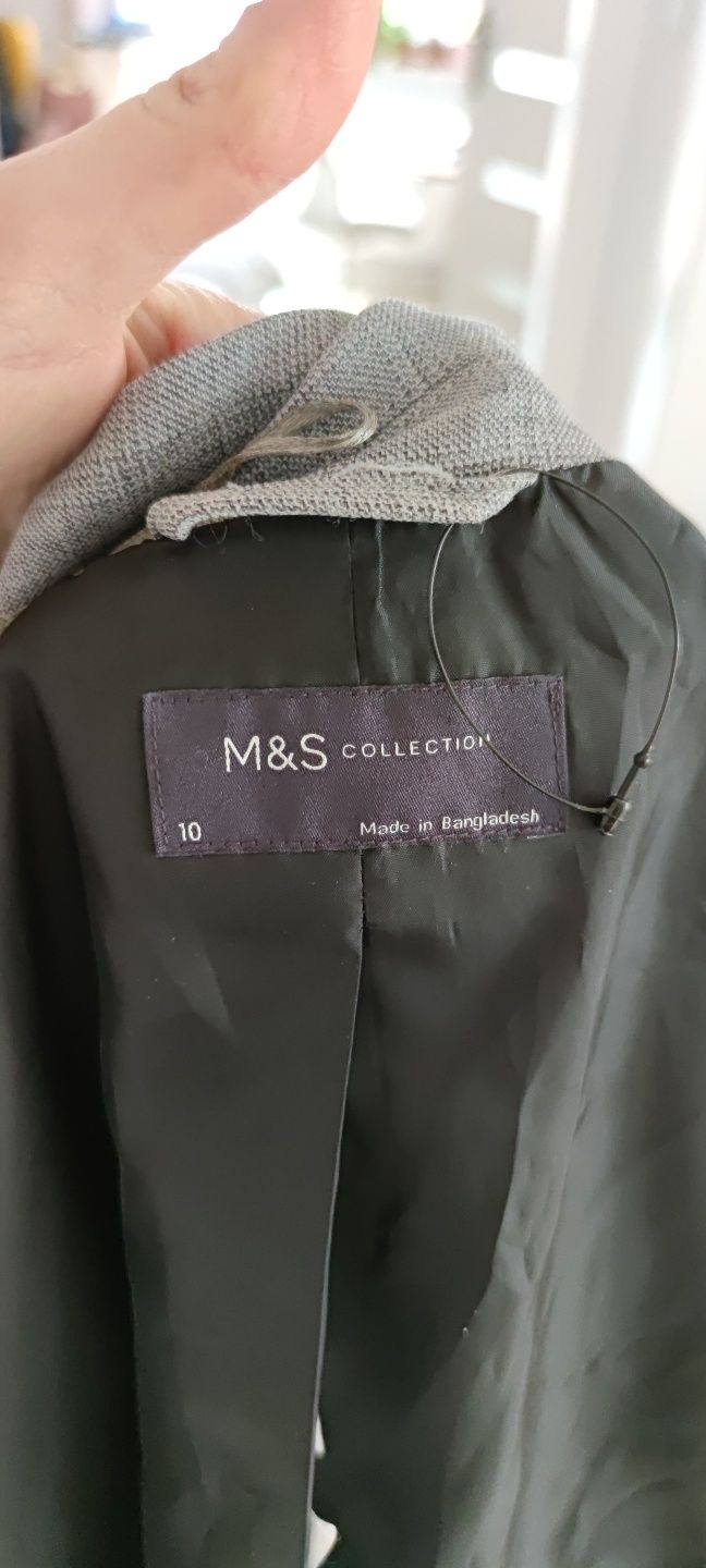 Nowa klasyczna dopasowana marynarka żakiet M/38/10 M&S Collection sza