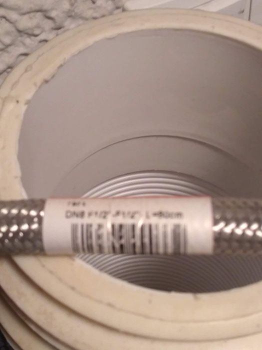 Wąż przyłączeniowy elastyczny 1/2" 80cm stał nierdzewna TUCAI