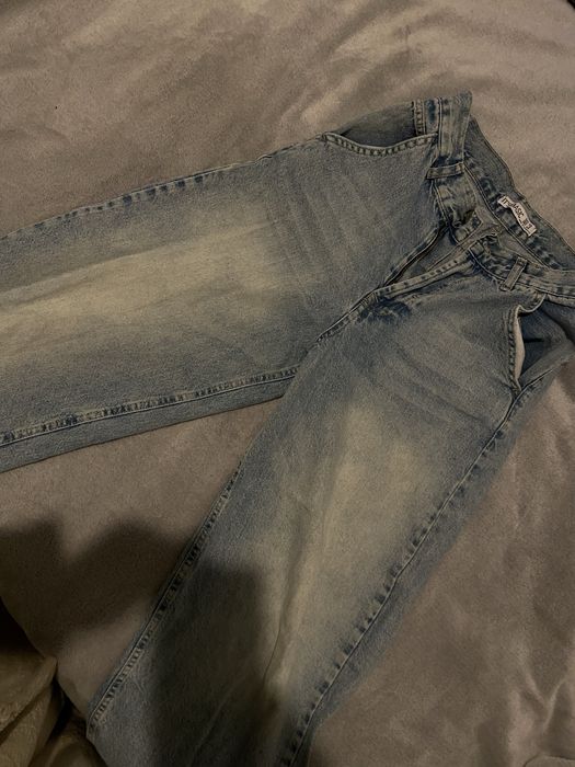 Джинси baggy блакитні