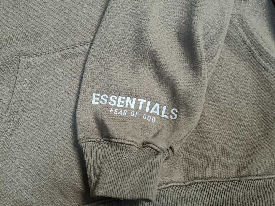 ESSENTIALS оверсайз худі чоловіче хакі бавовна М