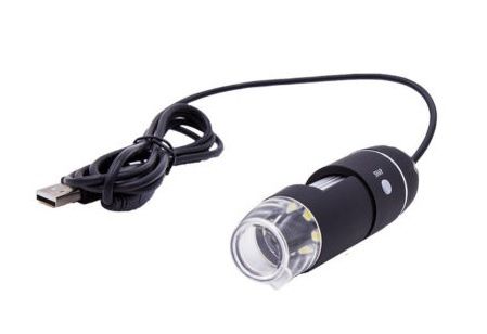 Microscópio Digital USB 1600x com LEDs