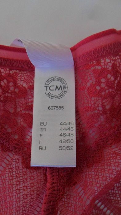 NOWE 42 44 46 XL XXL Tchibo brazylijskie różowe majtki figi koronkowe