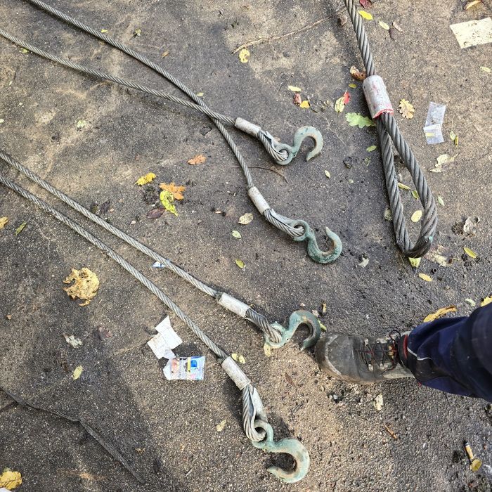 Zawiesia linowe 4 hakowe