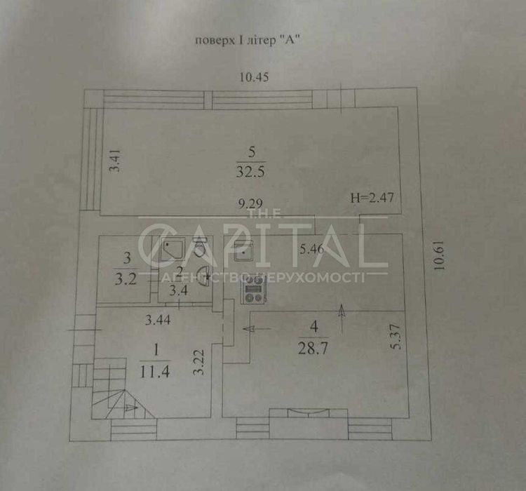 Оренда будинку на Оболоні.Площа 153 м² вул. Богатирська.