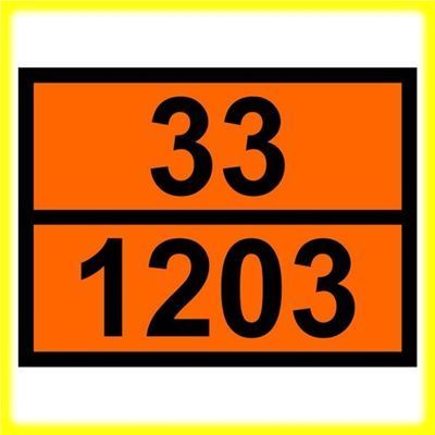 Tablica Adr Paliwa Ciekłe 33/1203 Petrol 30X40Cm