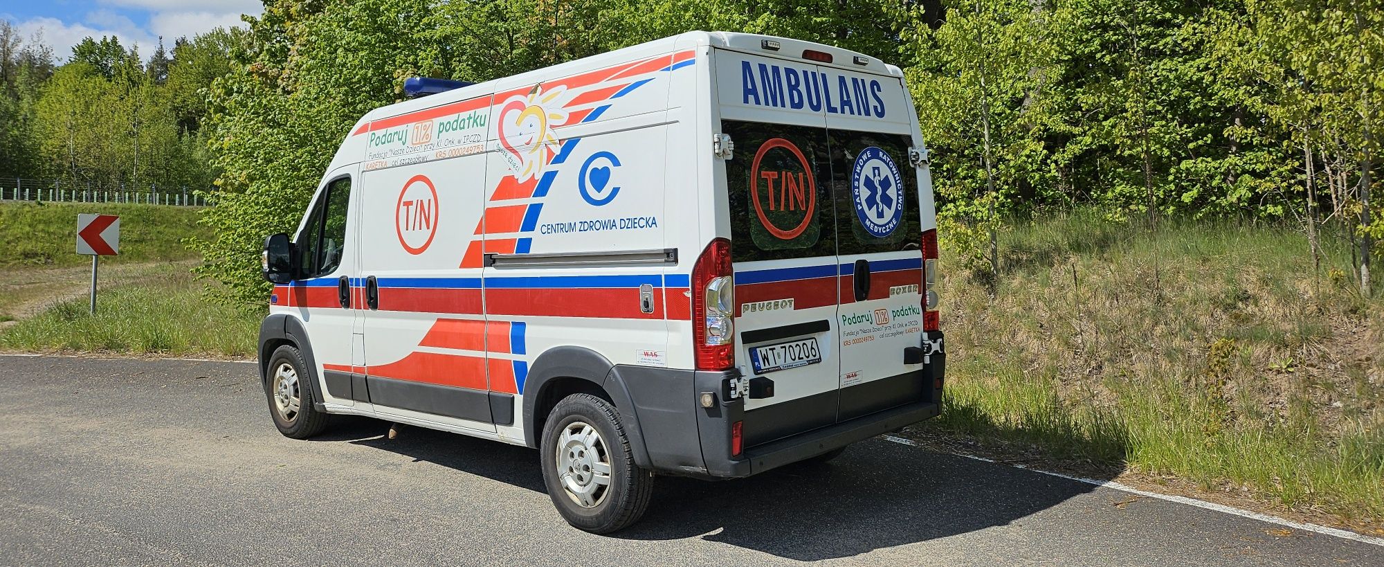 Ambulans  karetka  Peugeot Boxer 3.0 hdi salon P.L  W.A.S model 2012r