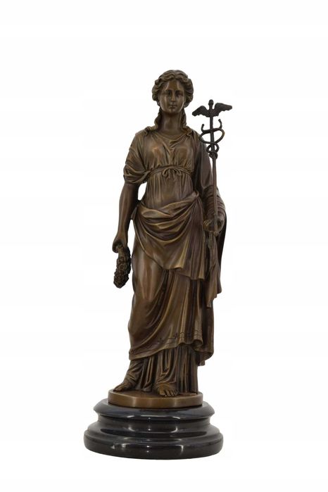 Figura Bogini Ateny - Boginia Grecka Rzeźba z Brązu Symbol Mądrości