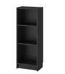 regał Billy ikea czarny 40x28x105 z dodatkową półką, zmontowany