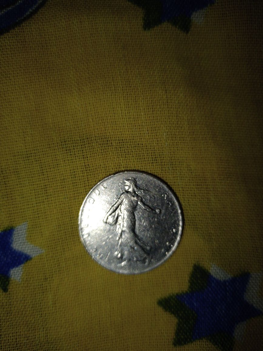 Moneta 1 france 1977r